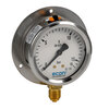 Bourdon tube pressure gauge Type 973 stainless steel/glass R100 measuring range 0 - 4 bar process connection brass 1/2"BSPP